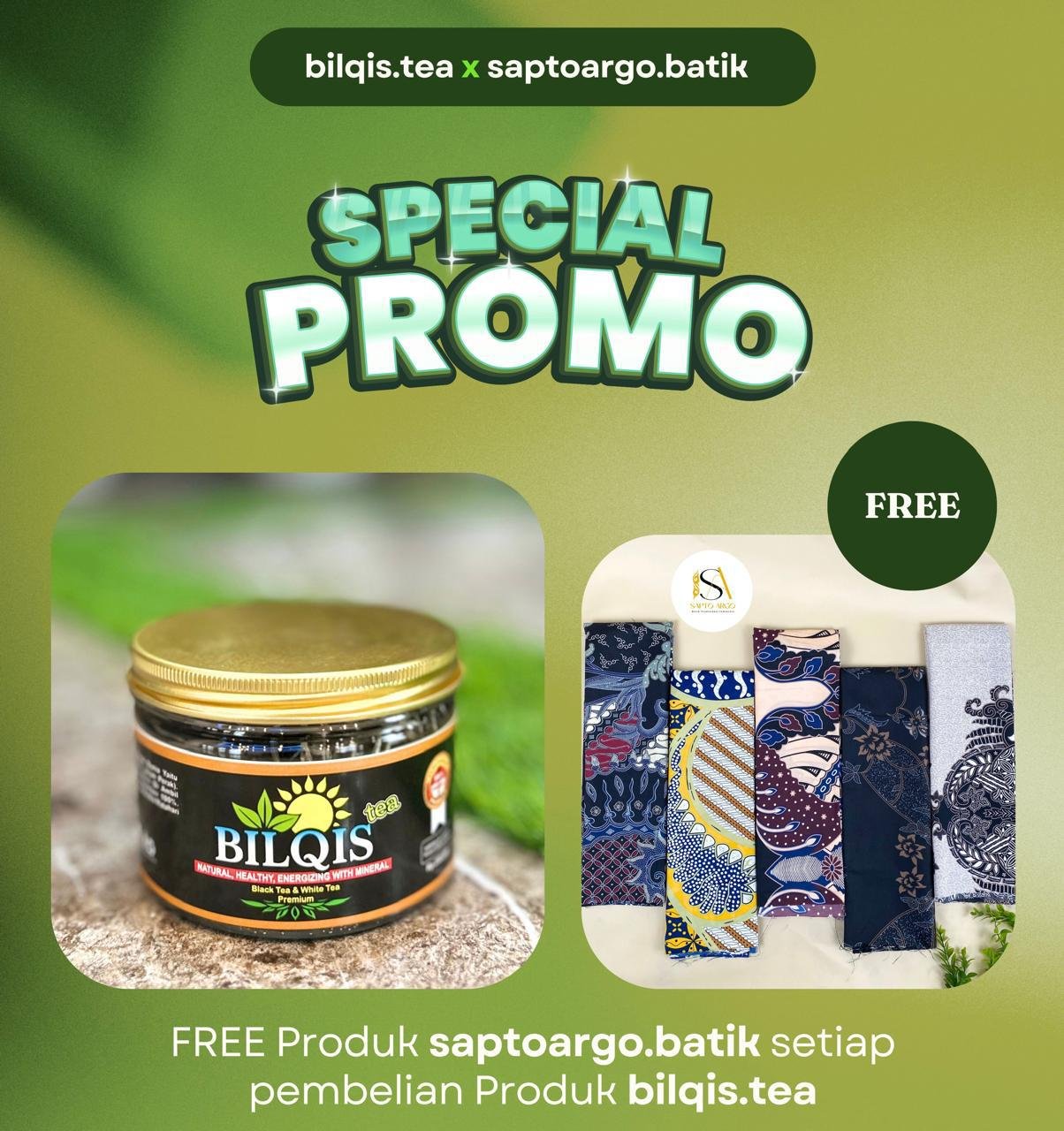 Promo Eksklusif Live Bilqis Tea!